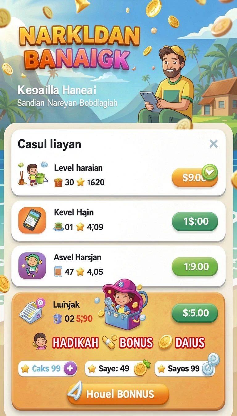 Beragam pilihan permainan menarik dalam aplikasi Download agenjitu APK untuk Android.